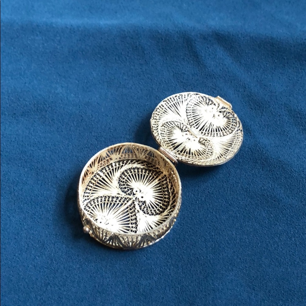 Beautiful sterling pill box